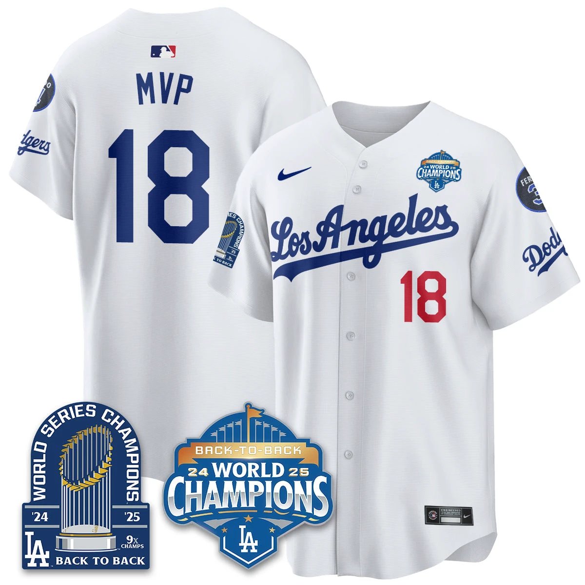LAD Alternate Vapor Limited Jersey - 9x Champs - All Stitched by Los Angeles Dodgers