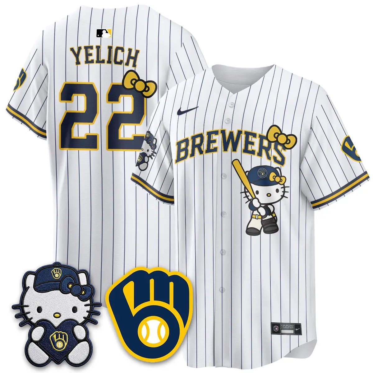 Milwaukee Brewers Meow KT Night Vapor Limited Jersey - All Stitched by Milwaukee Brewers