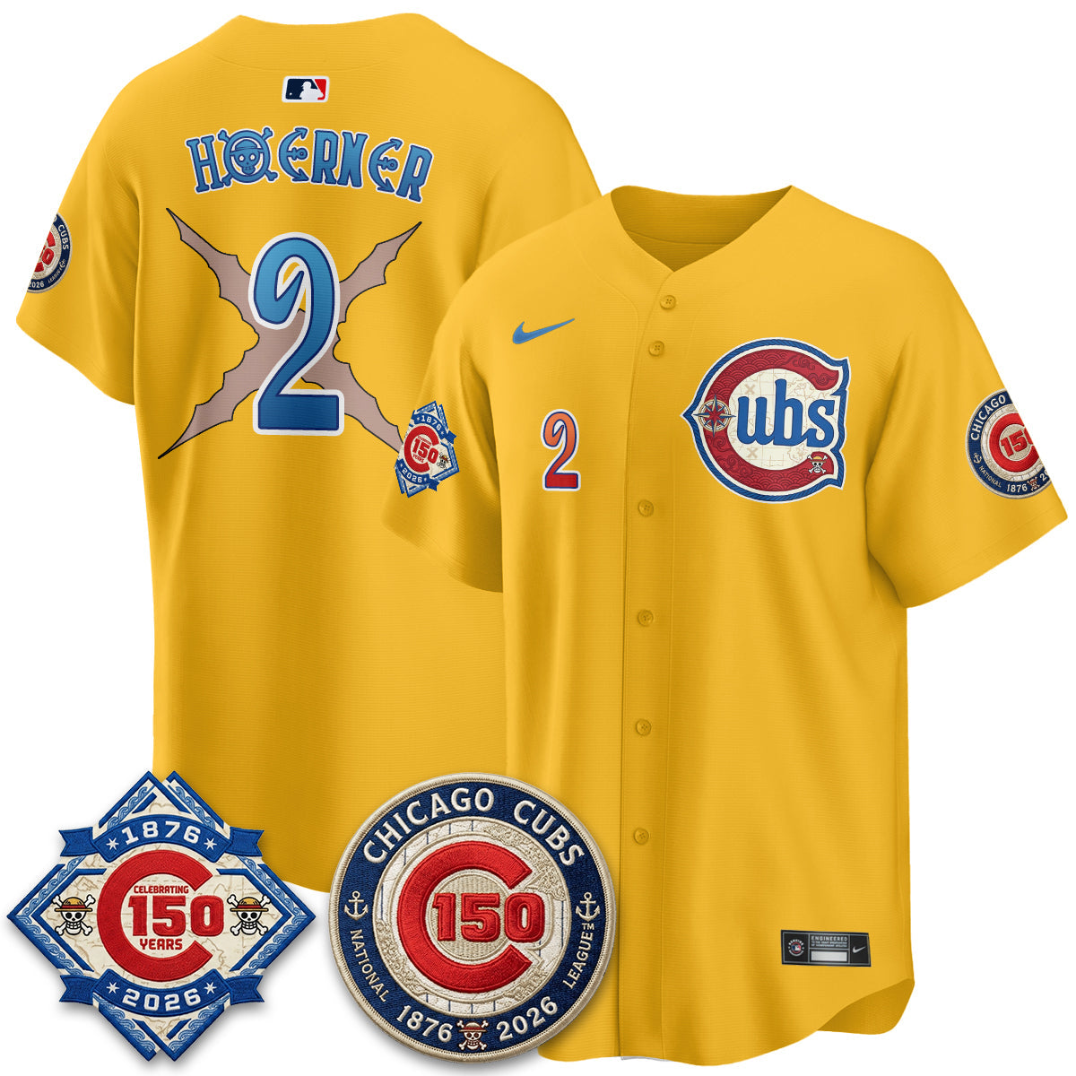 CHC x Japanese Cartoon Limited Jersey - Stitched by Chicago Cubs