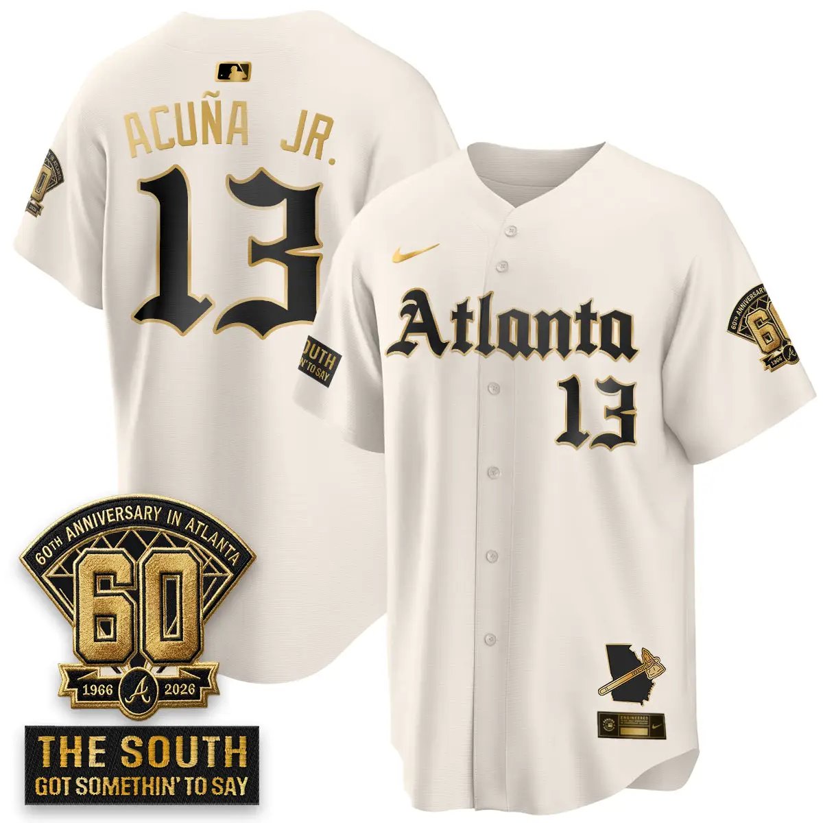 ATL 2026 Gothic Edition Vapor Limited Jersey - All Stitched V2 by Atlanta Braves