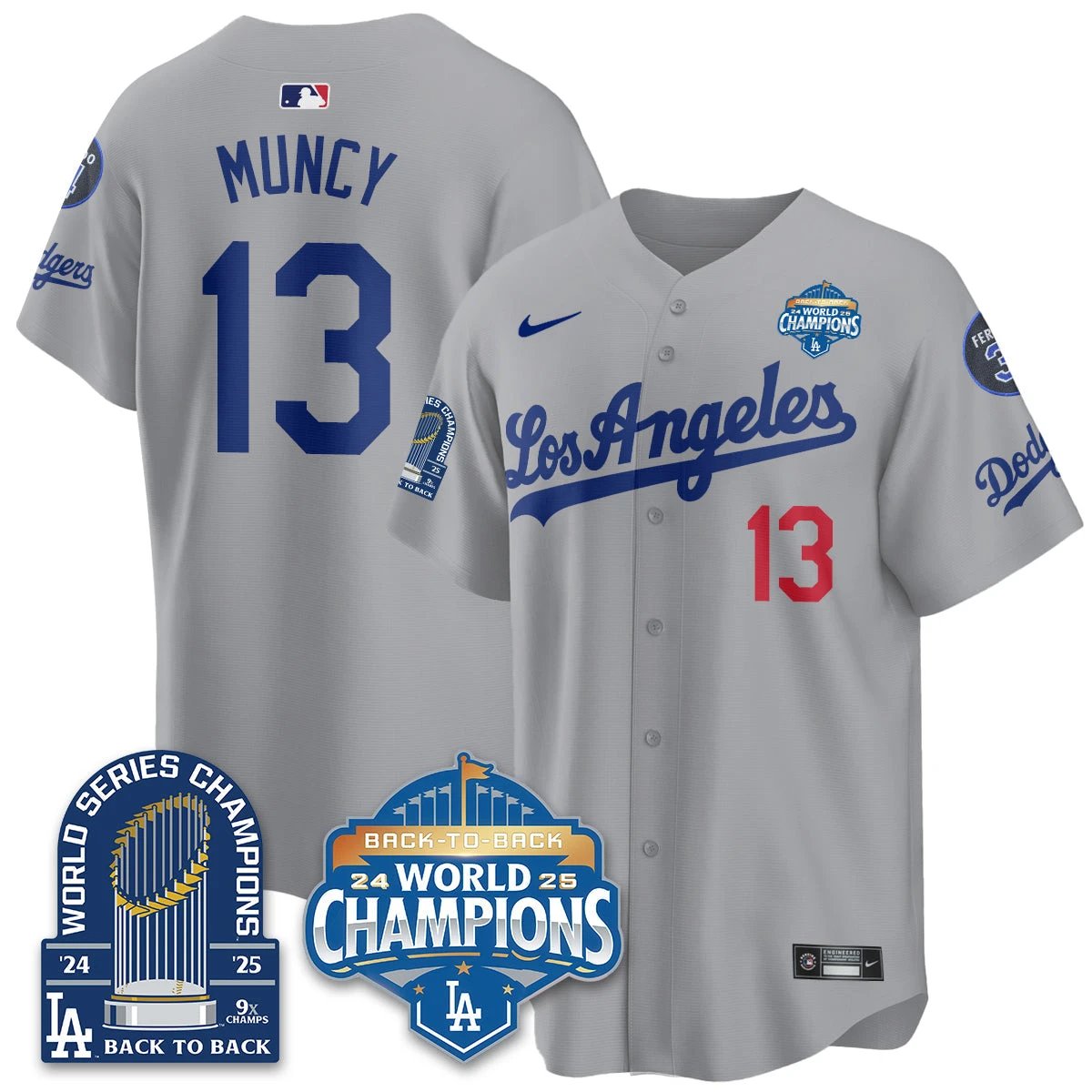 LAD Alternate Vapor Limited Jersey - 9x Champs - All Stitched by Los Angeles Dodgers
