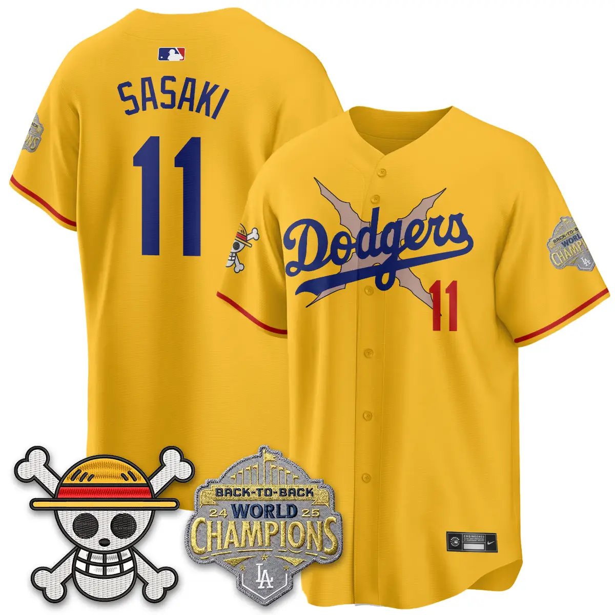 LAD x OP Vapor Jersey -All Stitched V2 by Los Angeles Dodgers