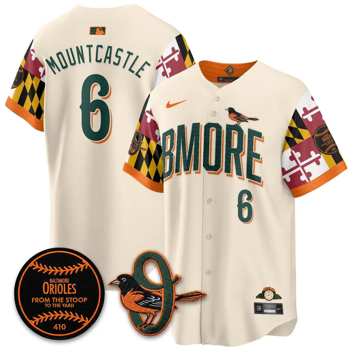 BAL x Maryland State Flag 2026 Vapor Jersey - All Stitched by Baltimore Orioles