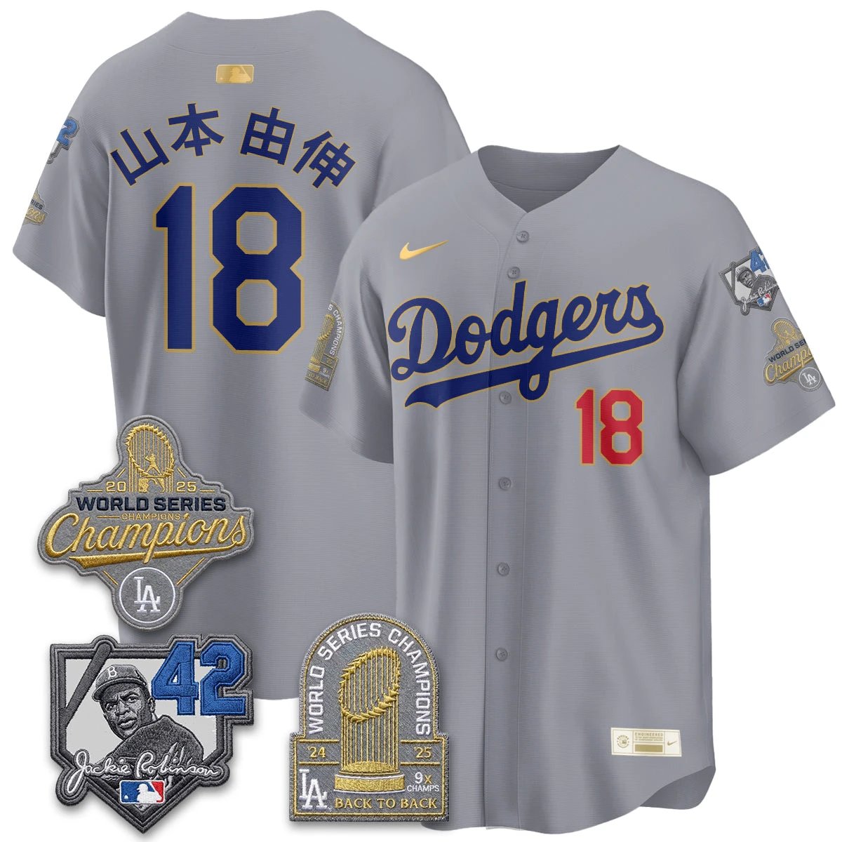 LAD 2026 Jackie Robinson New Era Vapor Limited Jersey - All Stitched by Los Angeles Dodgers