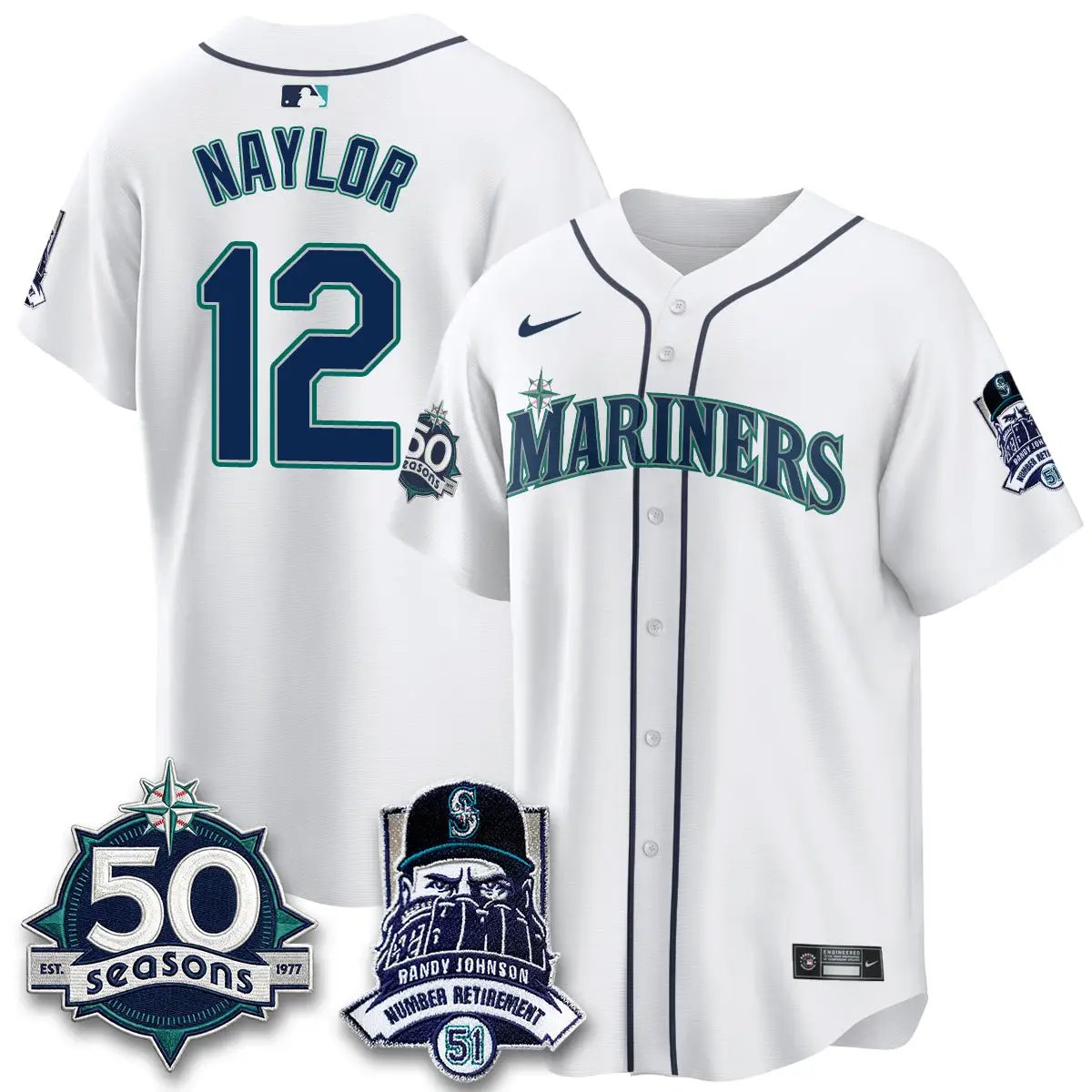 SEA Randy Johnson Vapor Limited Jersey V2- All Stitched by Seattle Mariners