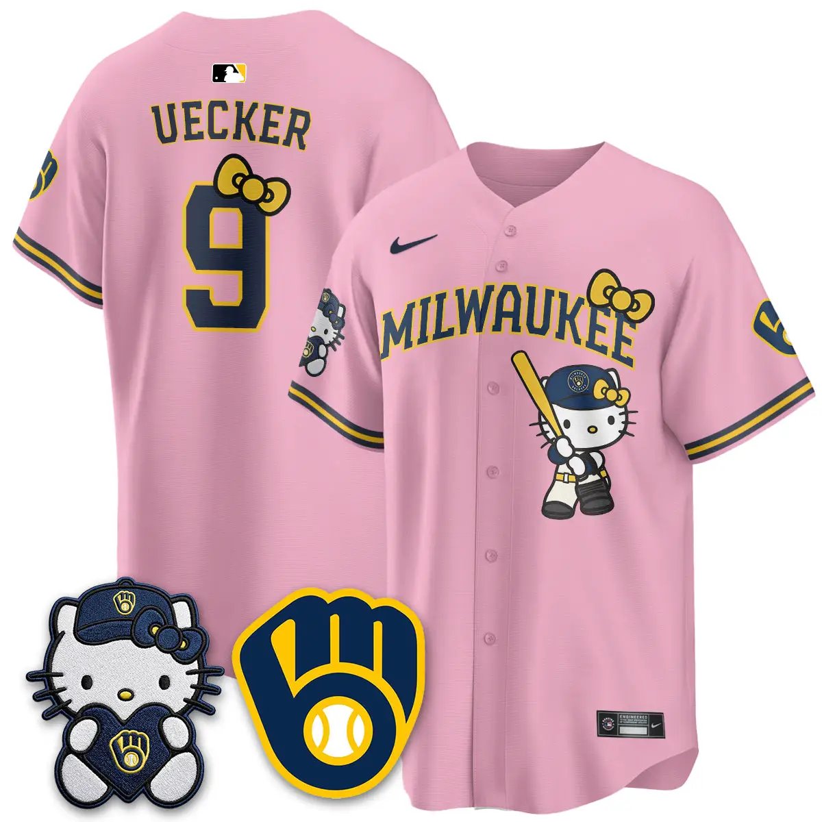 Milwaukee Brewers Meow KT Night Vapor Limited Jersey - All Stitched by Milwaukee Brewers