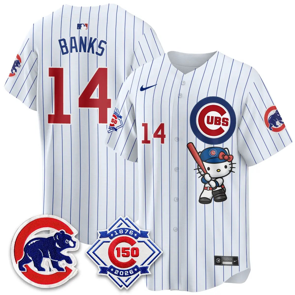 Chicago Cubs x Meow KT Vapor Premier Limited Jersey - All Stitched by Chicago Cubs