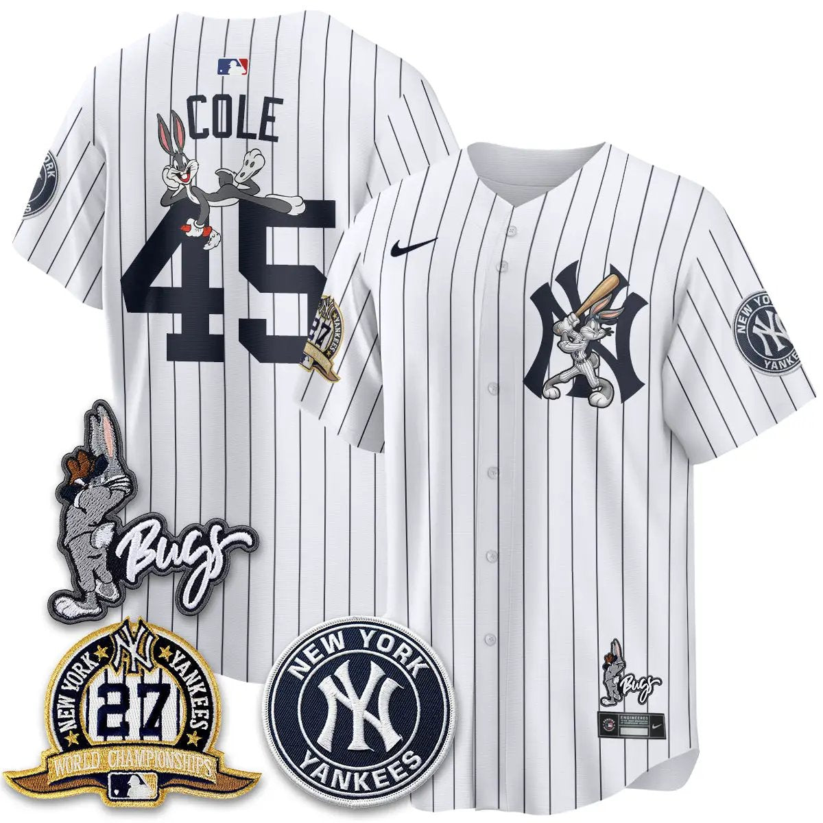 NYY Bunny Vapor Limited Jersey - All Stitched by New York Yankees