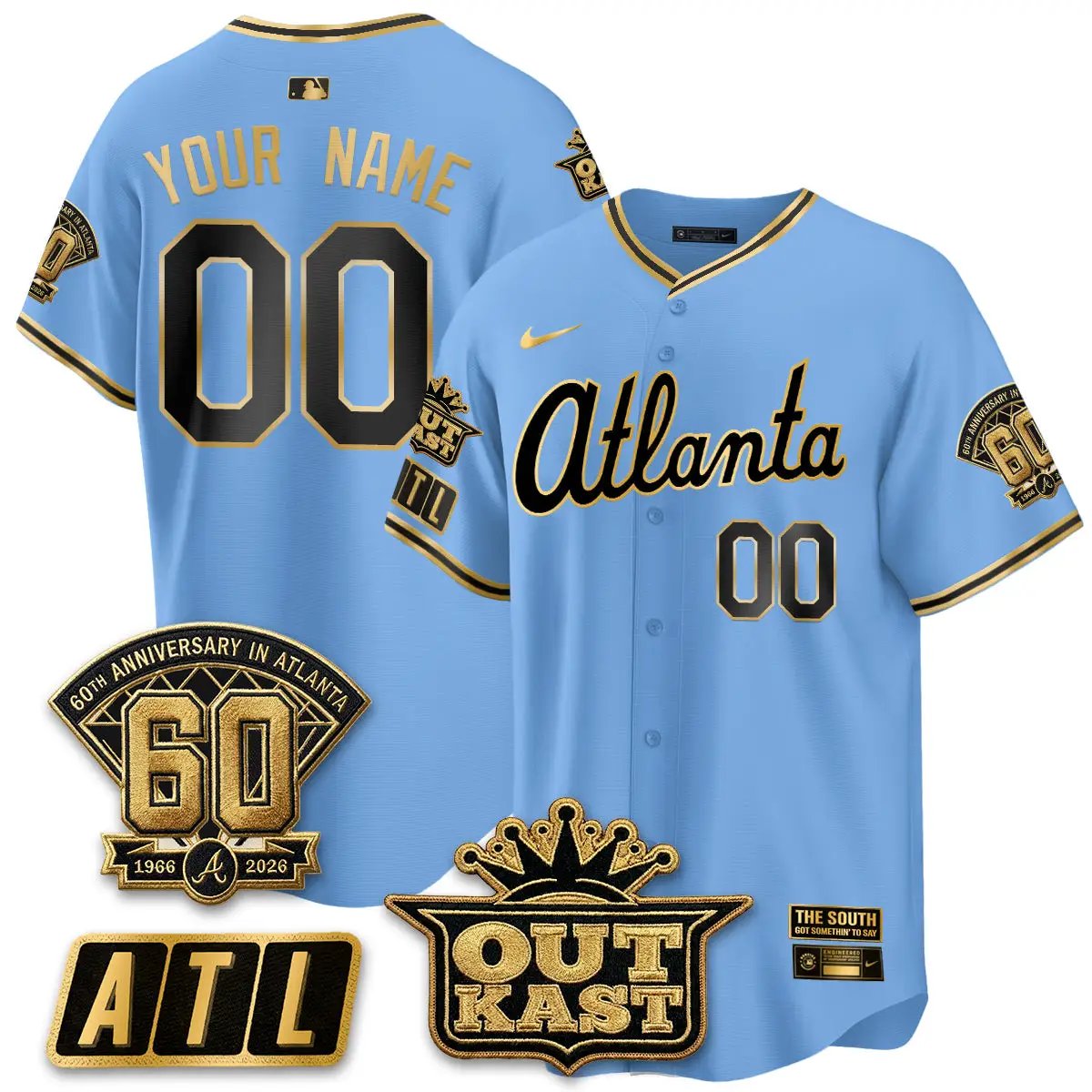 Atlanta Braves 2026 Gothic Edition Vapor Limited Custom Jersey - All Stitched by Atlanta Braves