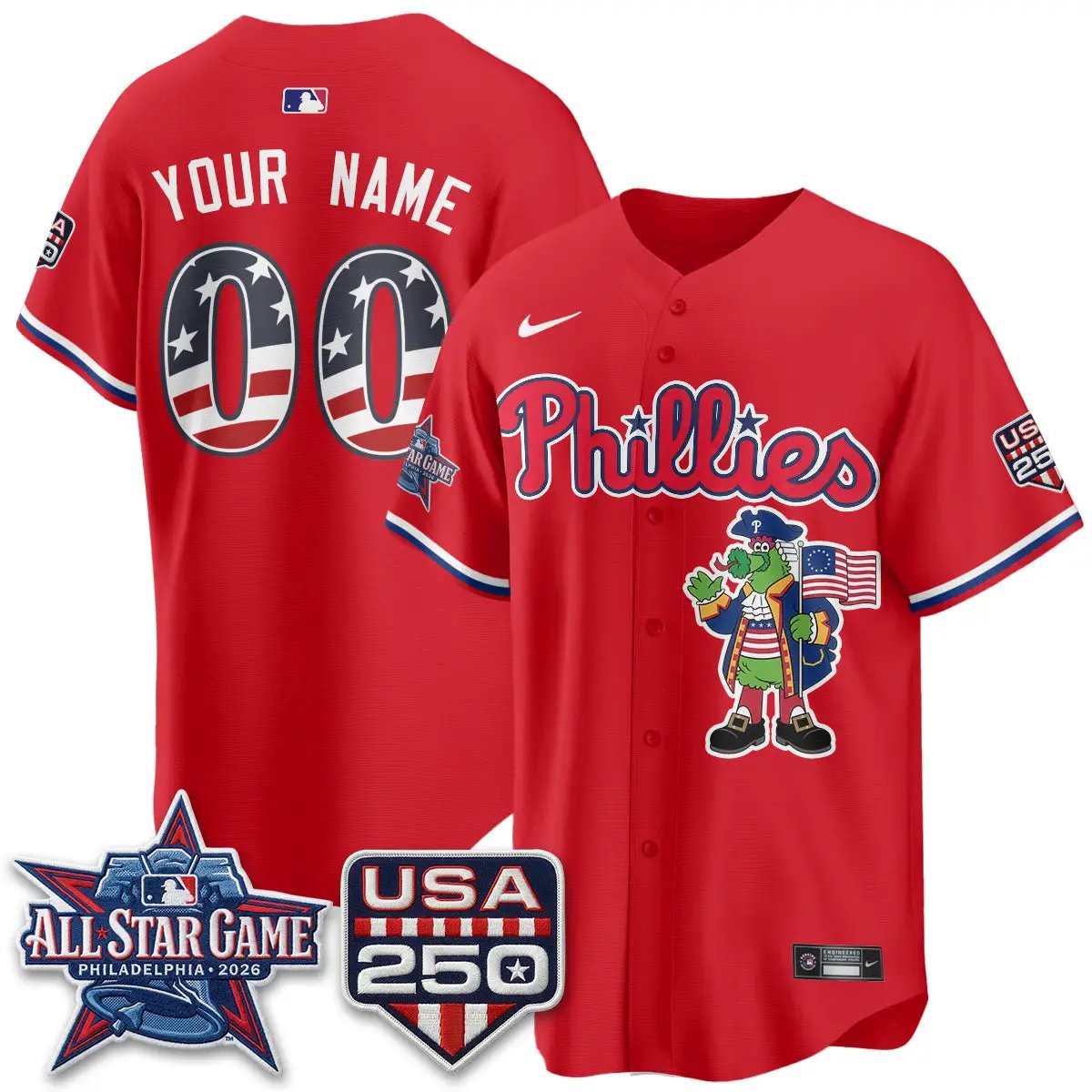PHI 2026 All Star Phanatic Edition Vapor Custom Jersey - Stitched by Philadelphia Phillies