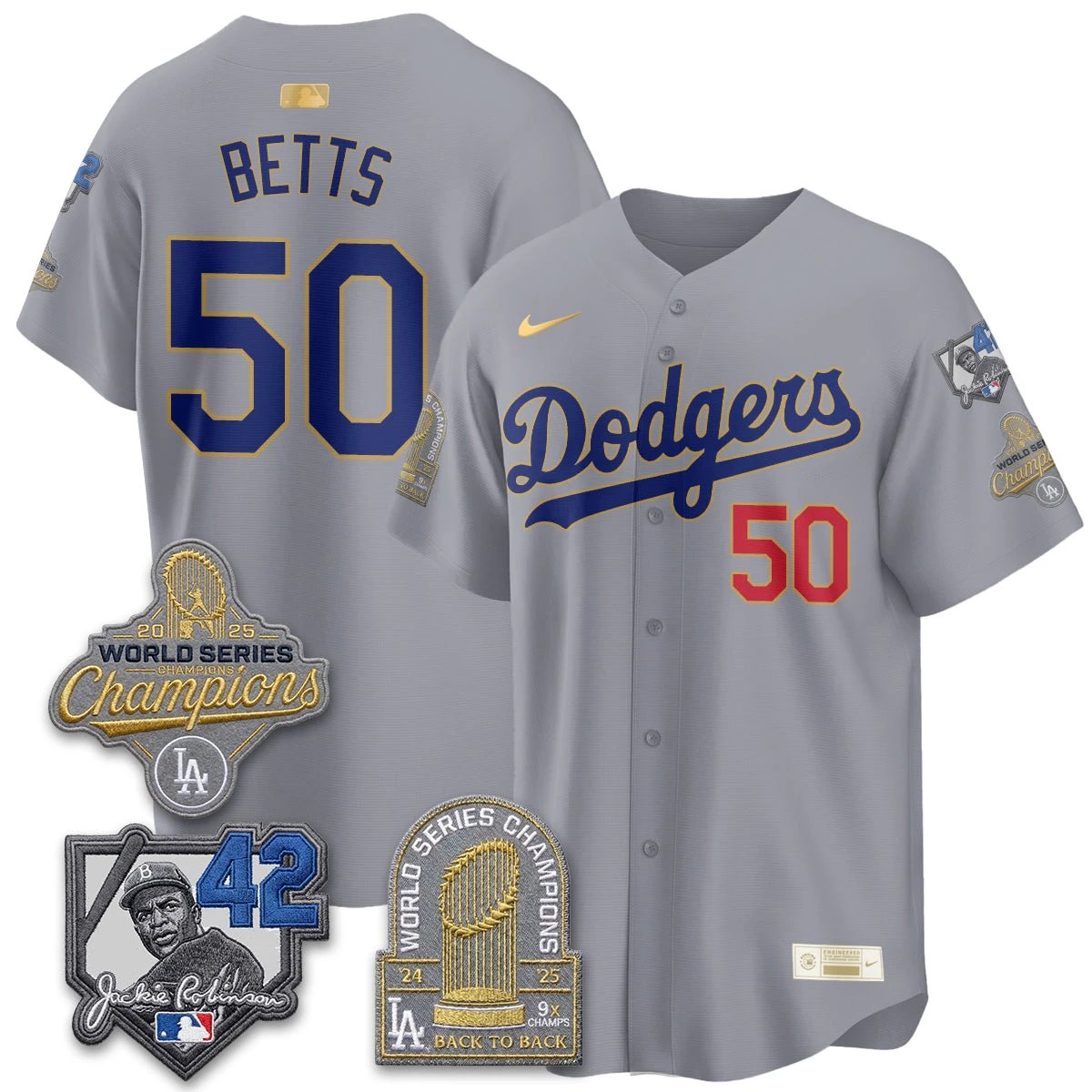 LAD 2026 Jackie Robinson New Era Vapor Limited Jersey - All Stitched by Los Angeles Dodgers