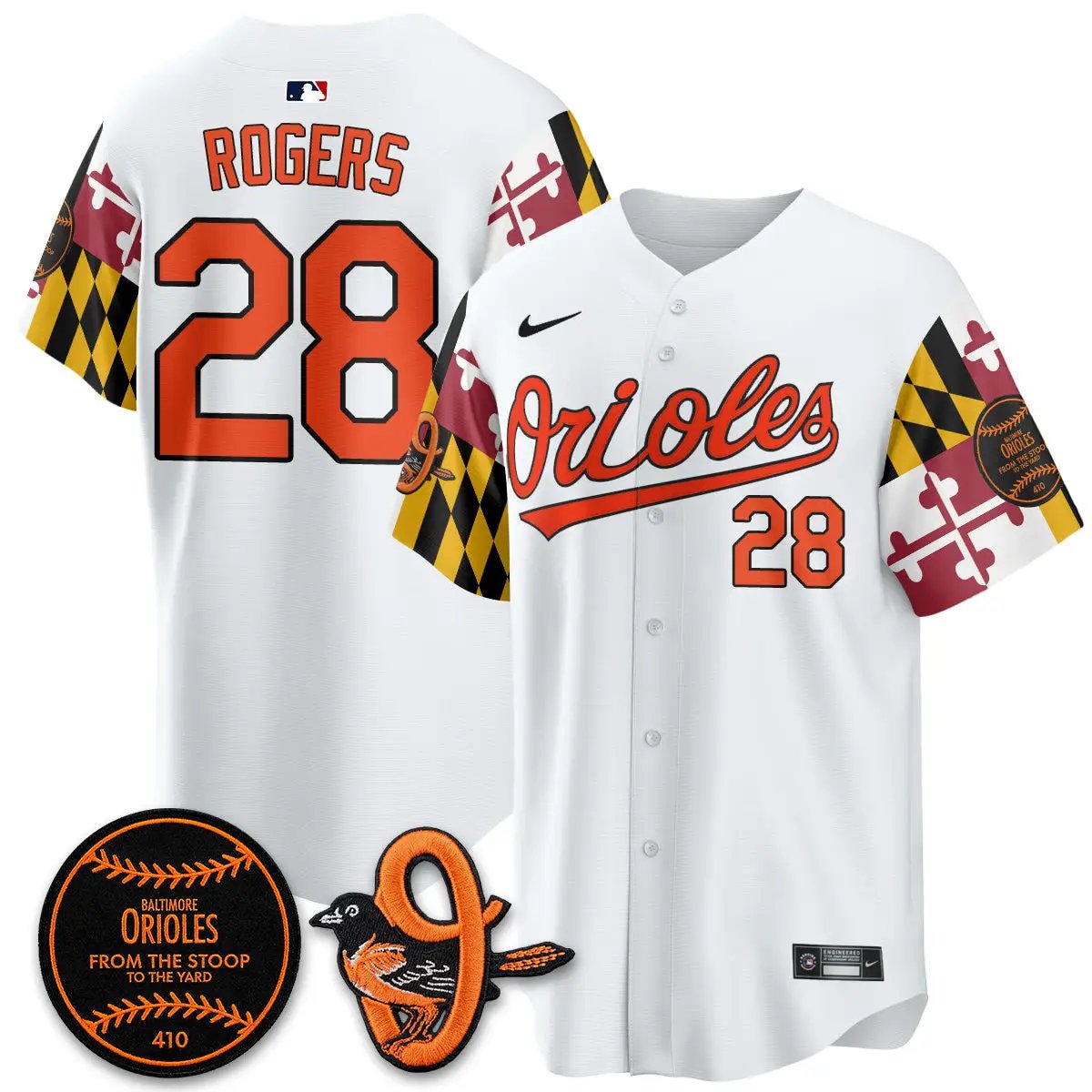 BAL 2026 x Maryland State Flag Vapor Jersey - All Stitched V2 by Baltimore Orioles