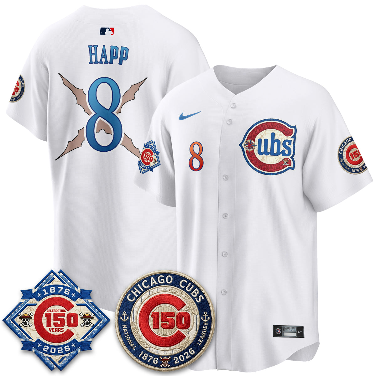 CHC x Japanese Cartoon Limited Jersey - Stitched by Chicago Cubs
