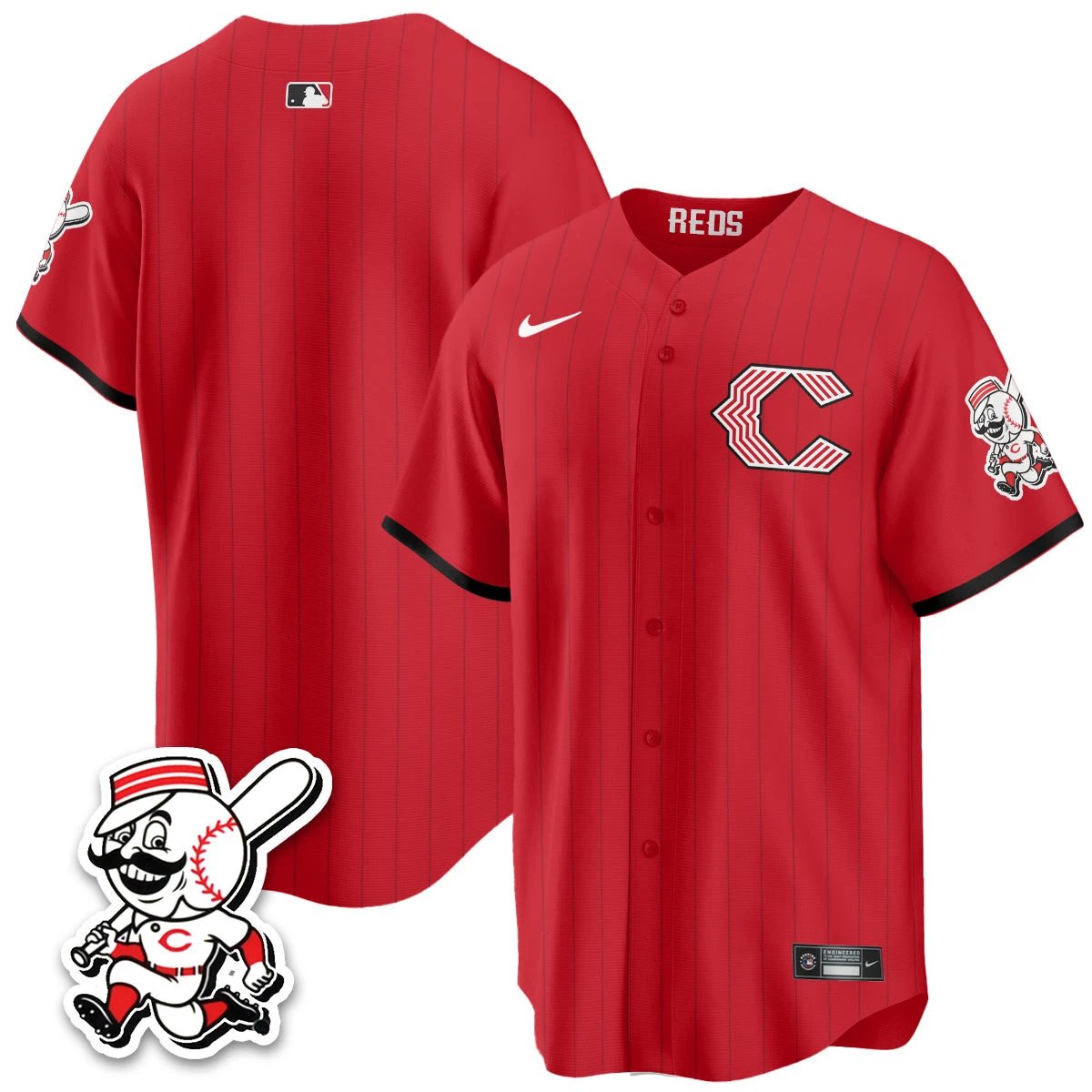 Cincinnati Reds 2026 City Connect Limited Vapor Jersey - All Stitched by Cincinnati Reds