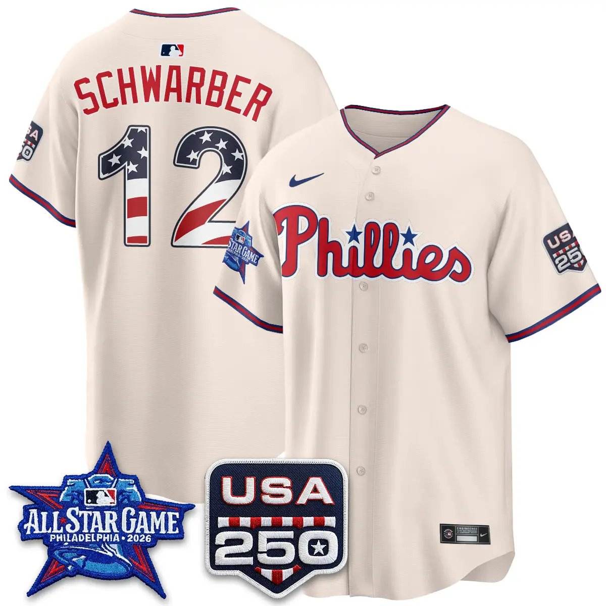 PHI 2026 All Star Edition Vapor Jersey - Stitched by Philadelphia Phillies