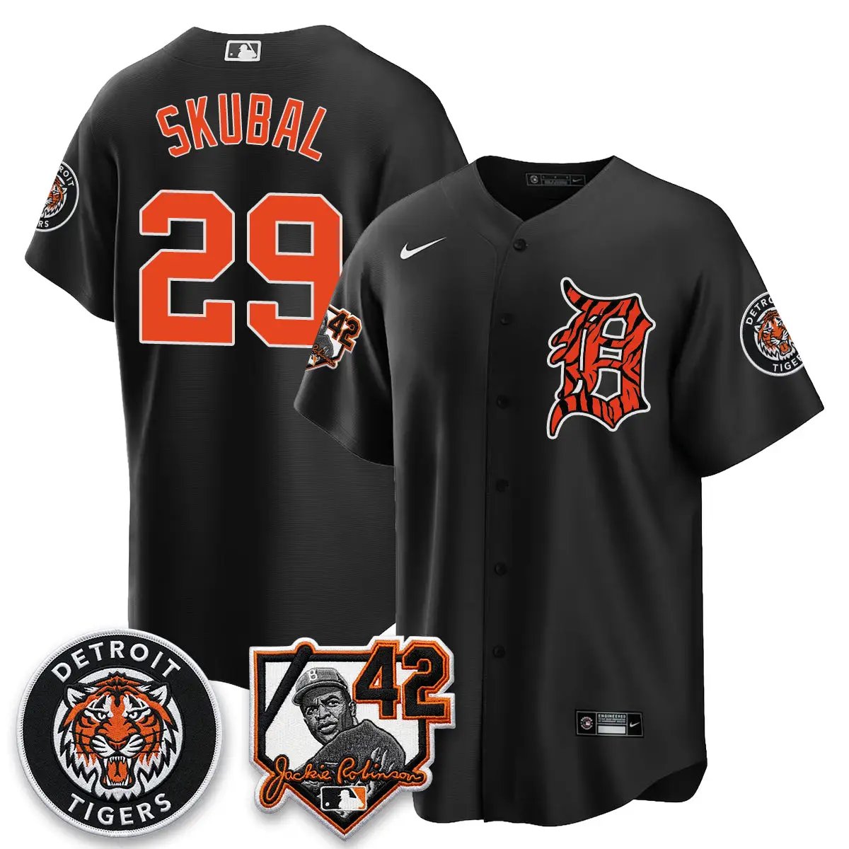 Detroit Tigers 2026 Jackie Robinson Day Vapor Limited Jersey - All Stitched by Detroit Tigers