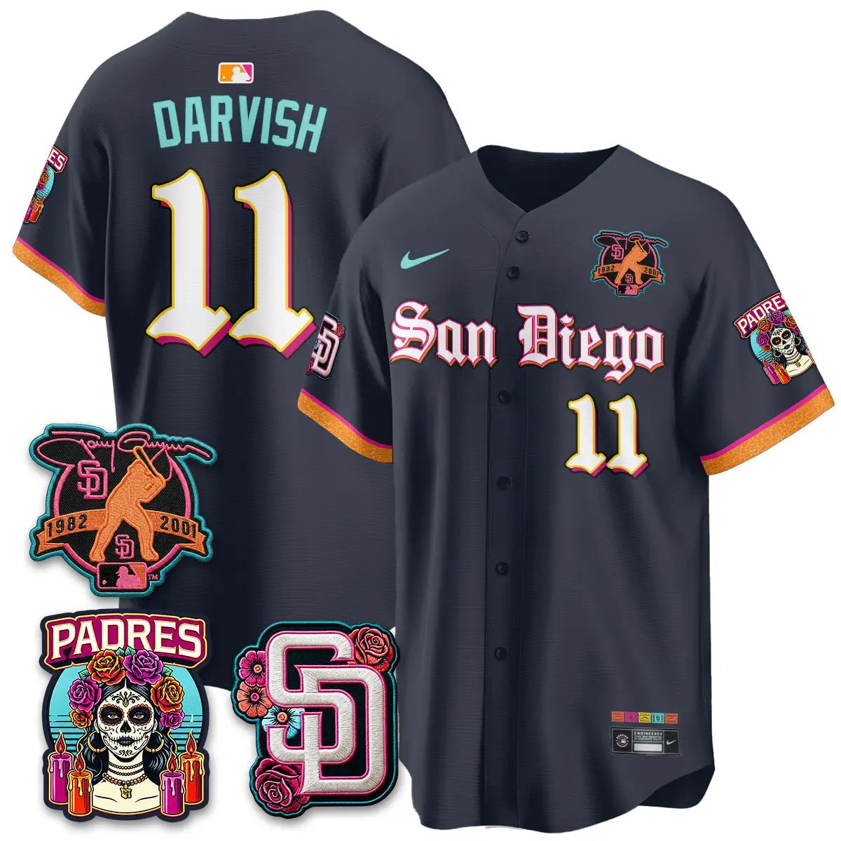 SD 2026 City Connect x Tony Gwynn Patch Vapor Premier Limited Jersey - All Stitched by San Diego Padres