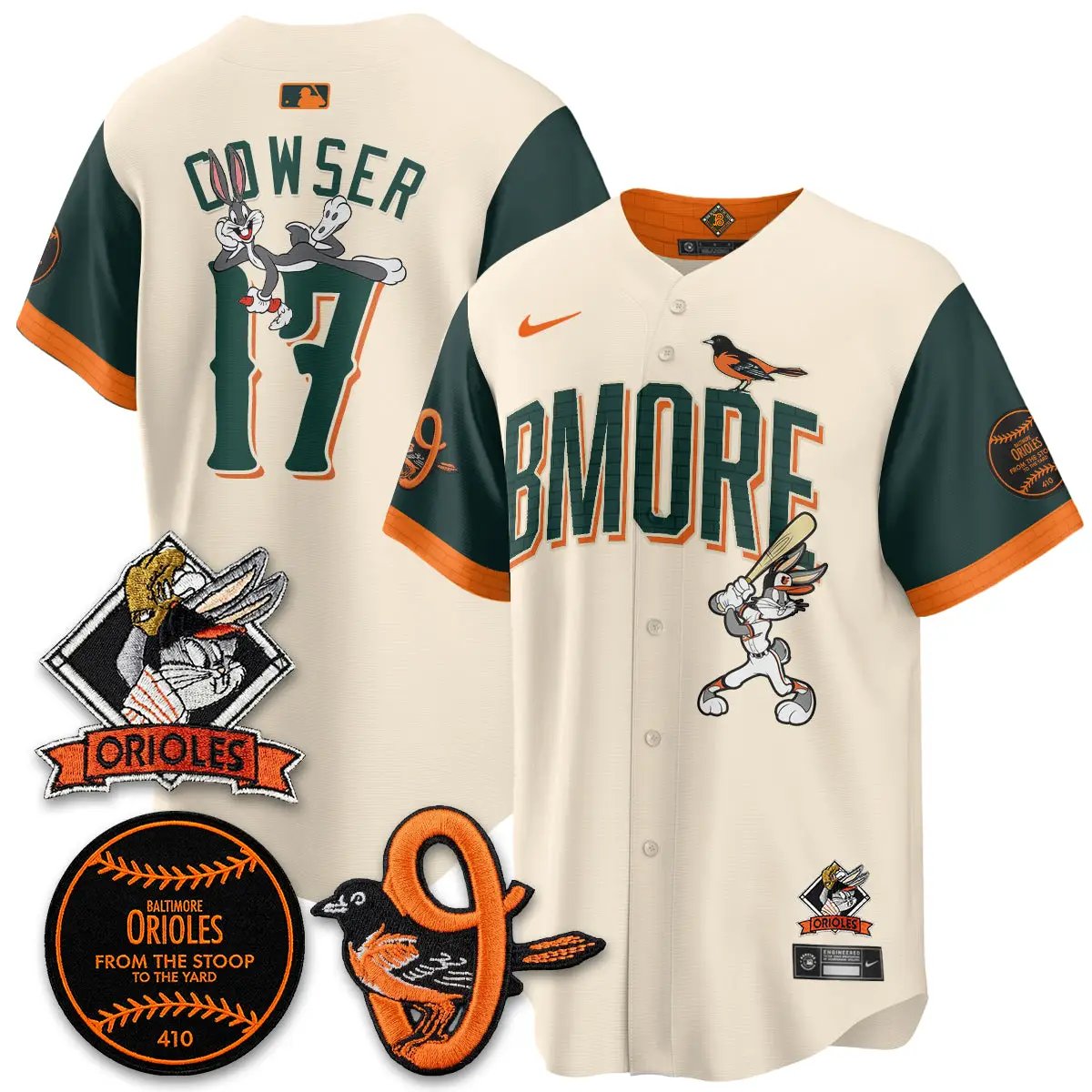 BAL x Bunny Vapor Premier Limited Jersey - Stitched by Baltimore Orioles