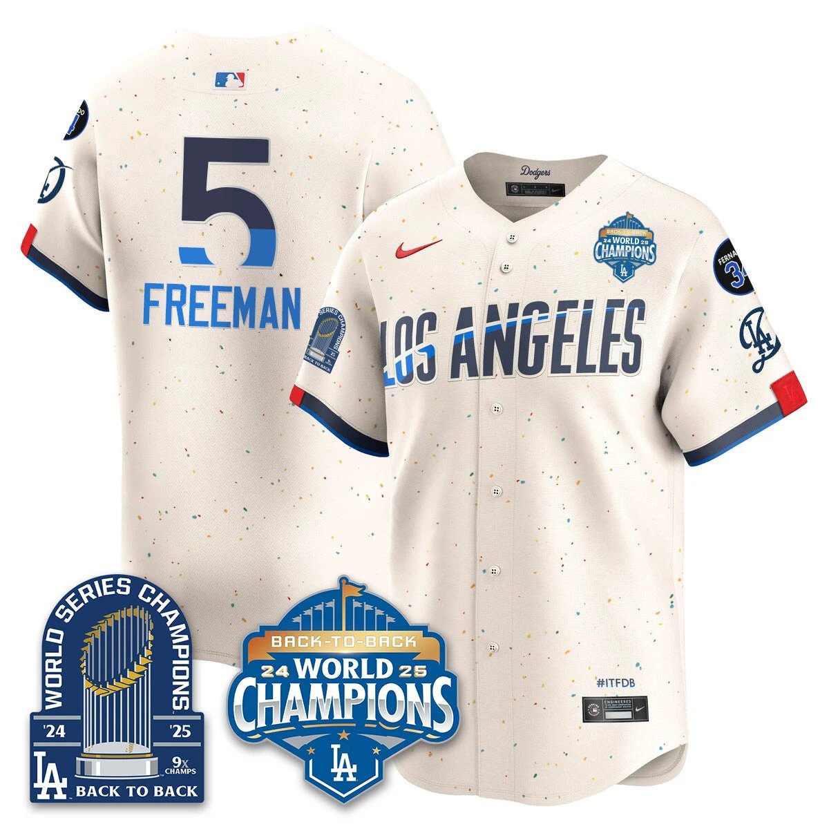 LAD Alternate Vapor Limited Jersey - 9x Champs - All Stitched by Los Angeles Dodgers