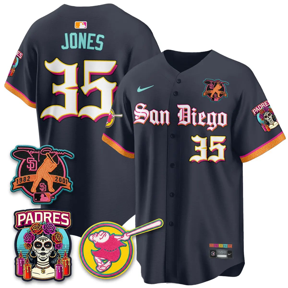 SD 2026 City Connect x Tony Gwynn Patch Vapor Premier Limited Jersey - All Stitched by San Diego Padres