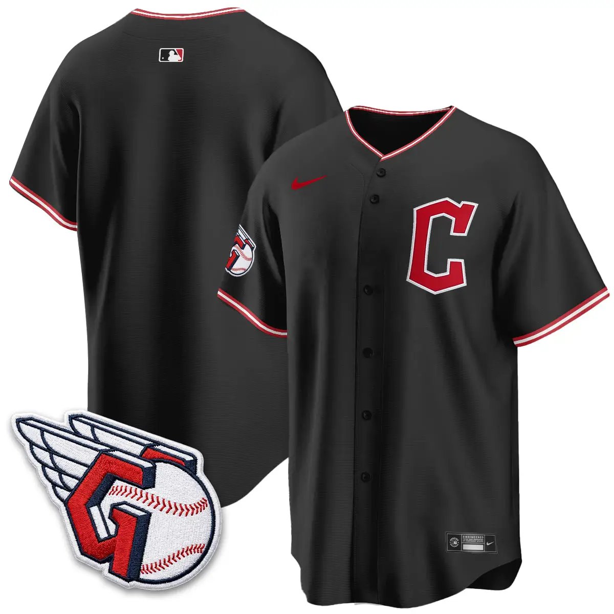 CLE 2026 Black Out Style Limited Vapor Jersey - All Stitched by Cleveland Guardians