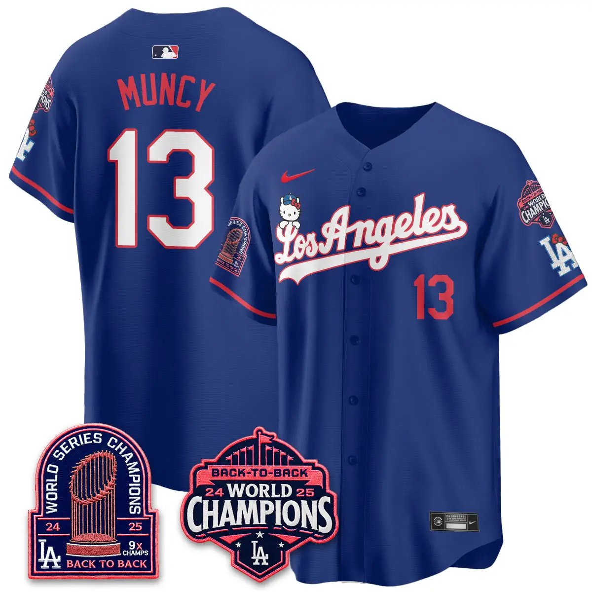 LAD x Hello Kitty Night 2026 Vapor Jersey - All Stitched - V2 by Los Angeles Dodgers