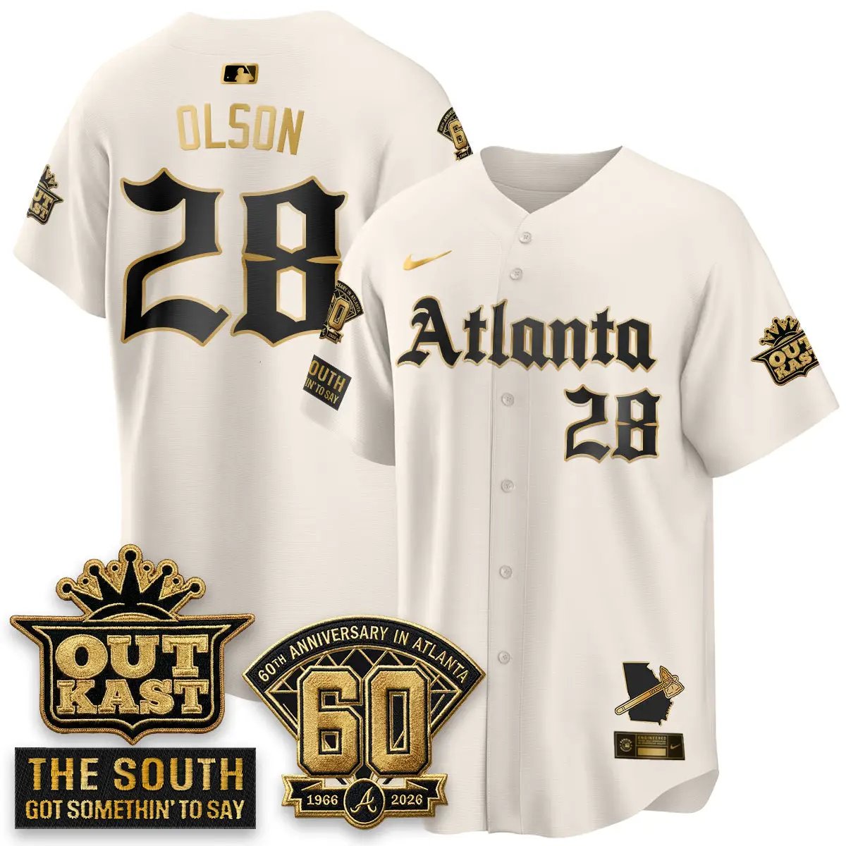 Atlanta Braves 2026 Gothic Edition Vapor Limited Jersey - All Stitched by Atlanta Braves