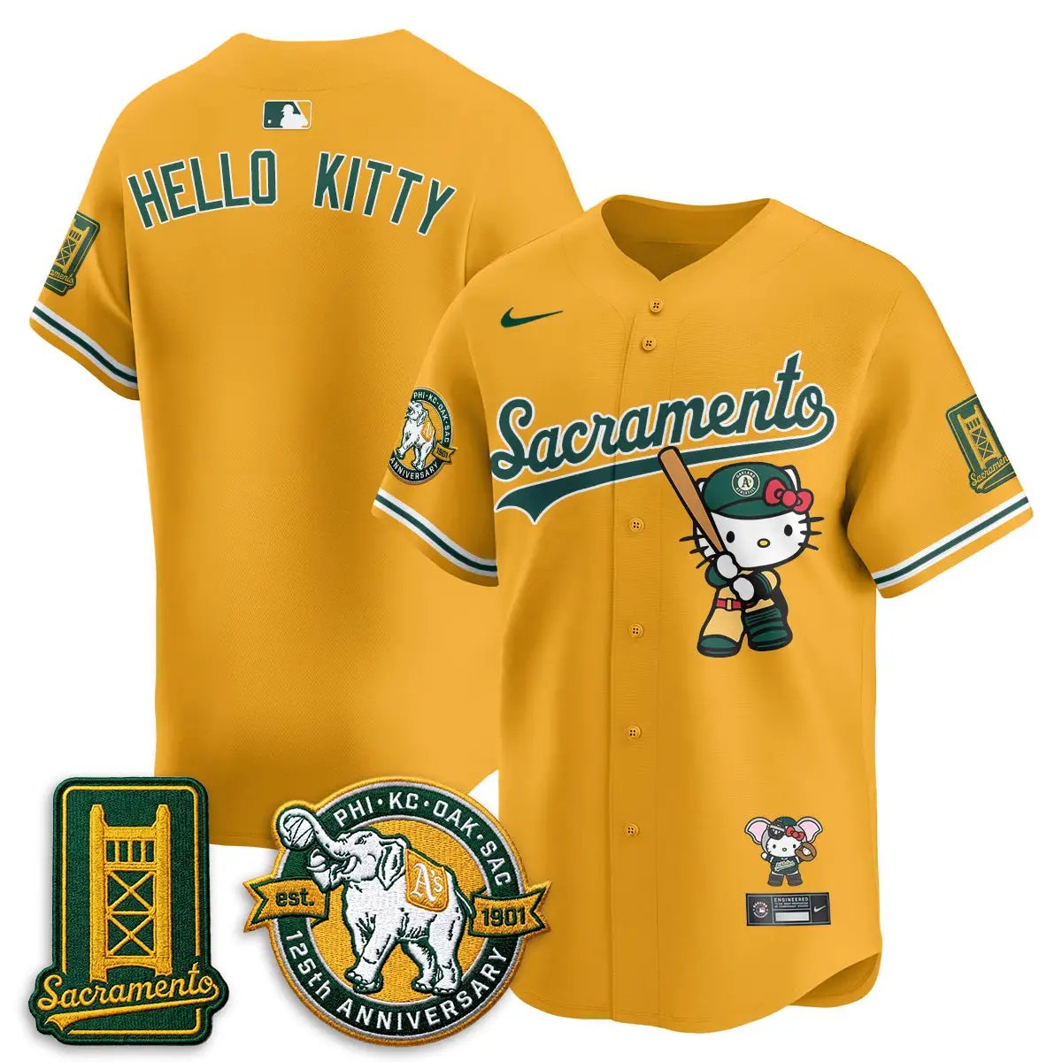 Oakland Athletics x Meow KT 2026 Vapor Limited Jersey - Stitched by Oakland Athletics
