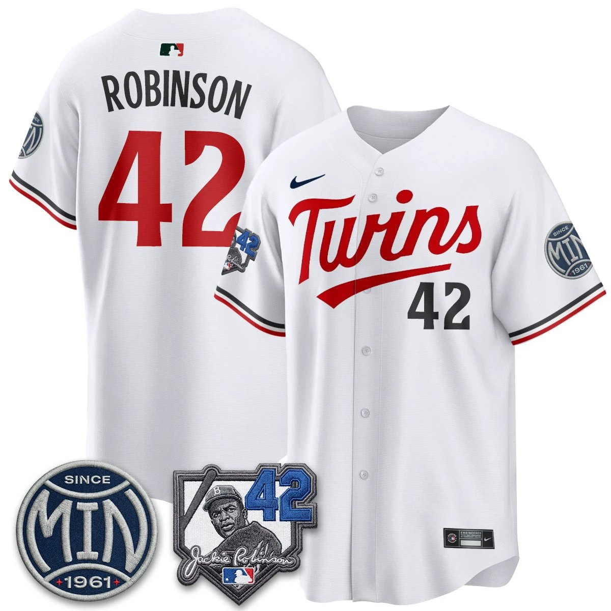 Minnesota Twins 2026 Jackie Robinson Day Vapor Limited Jersey - All Stitched by Minnesota Twins