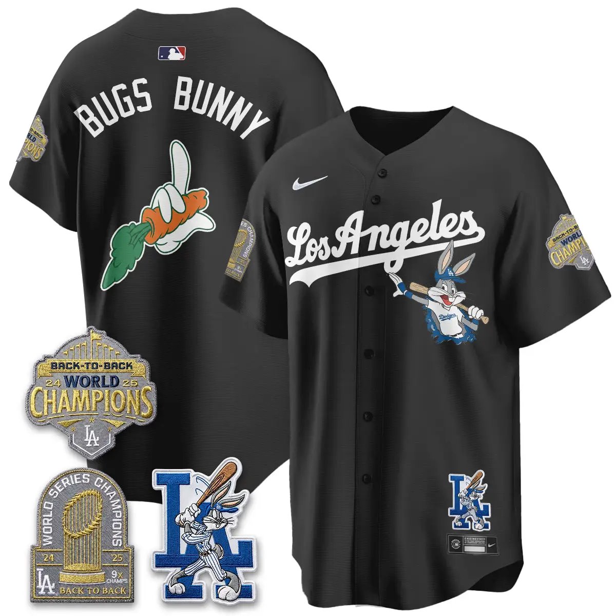 LAD Bunny Vapor Limited Jersey - All Stitched by Los Angeles Dodgers