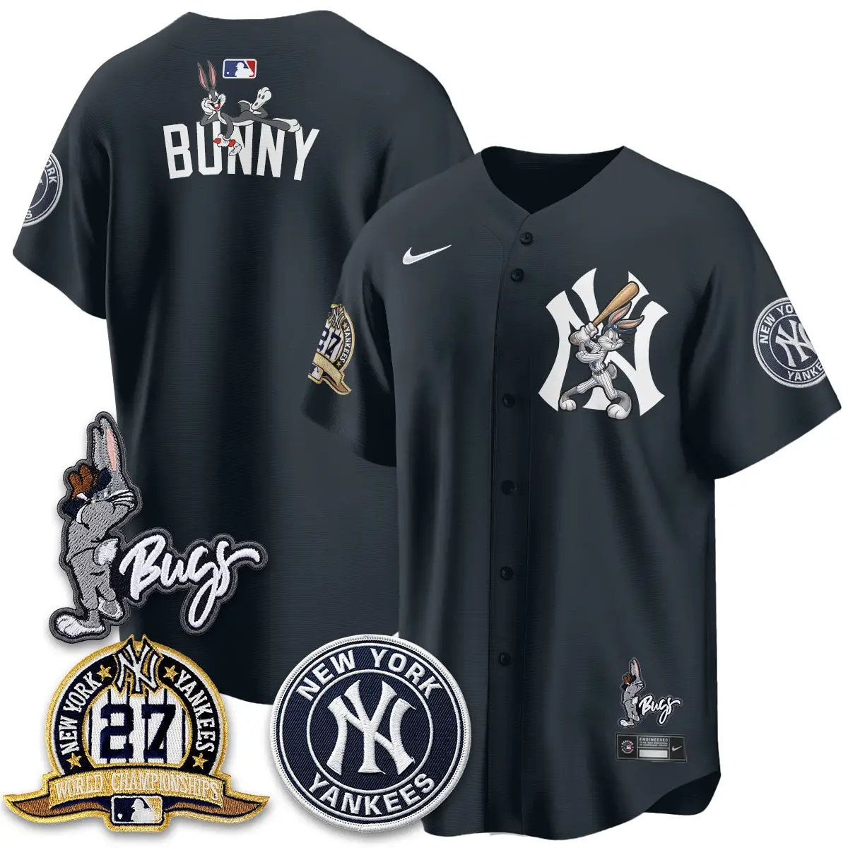 NYY Bunny Vapor Limited Jersey - All Stitched by New York Yankees