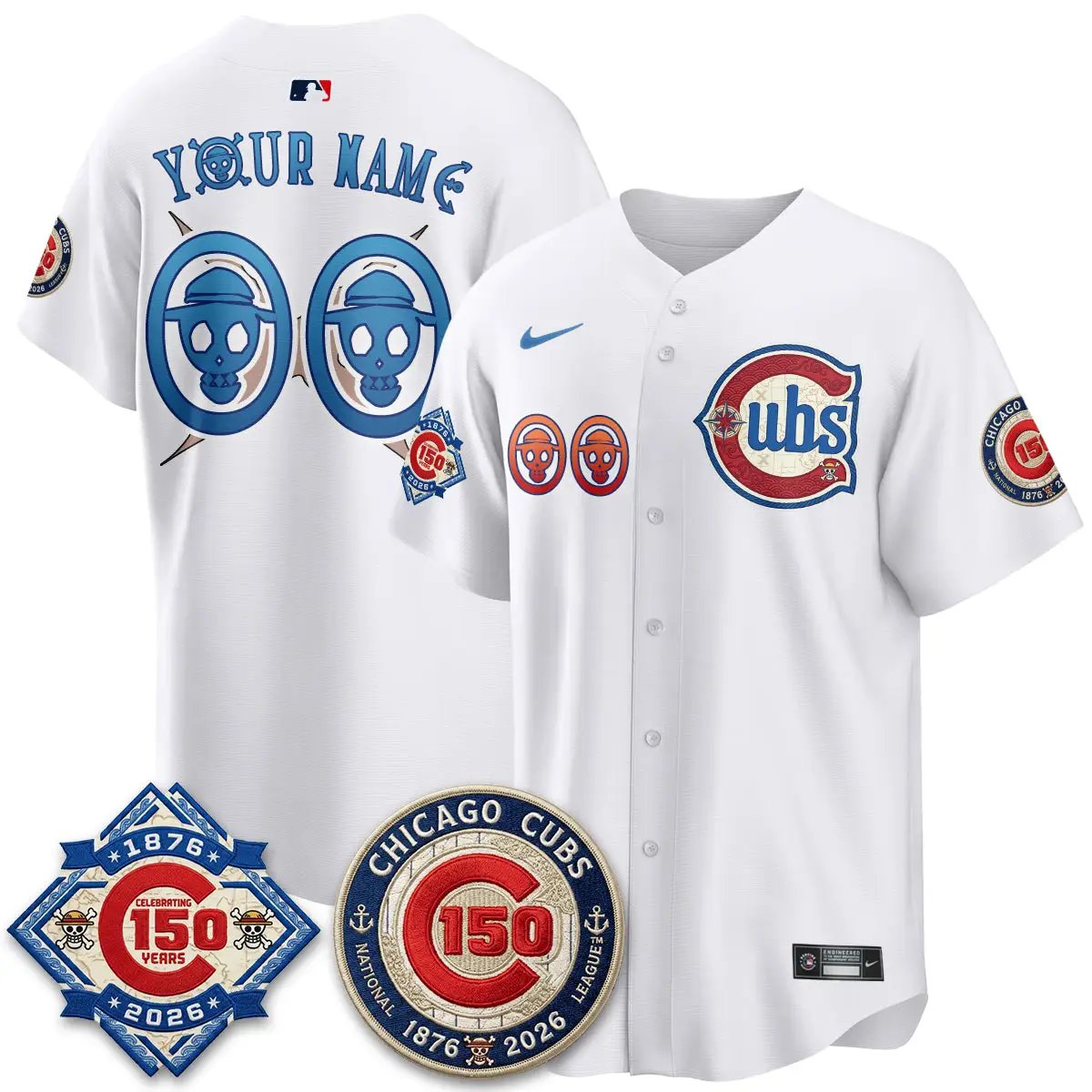 CHC x Japanese Cartoon Limited Custom Jersey - Stitched by Chicago Cubs