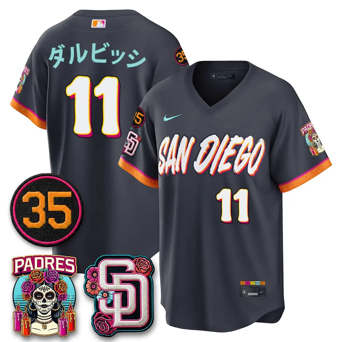 SD 2026 City Connect Vapor Limited Jersey - All Stitched V3 by San Diego Padres
