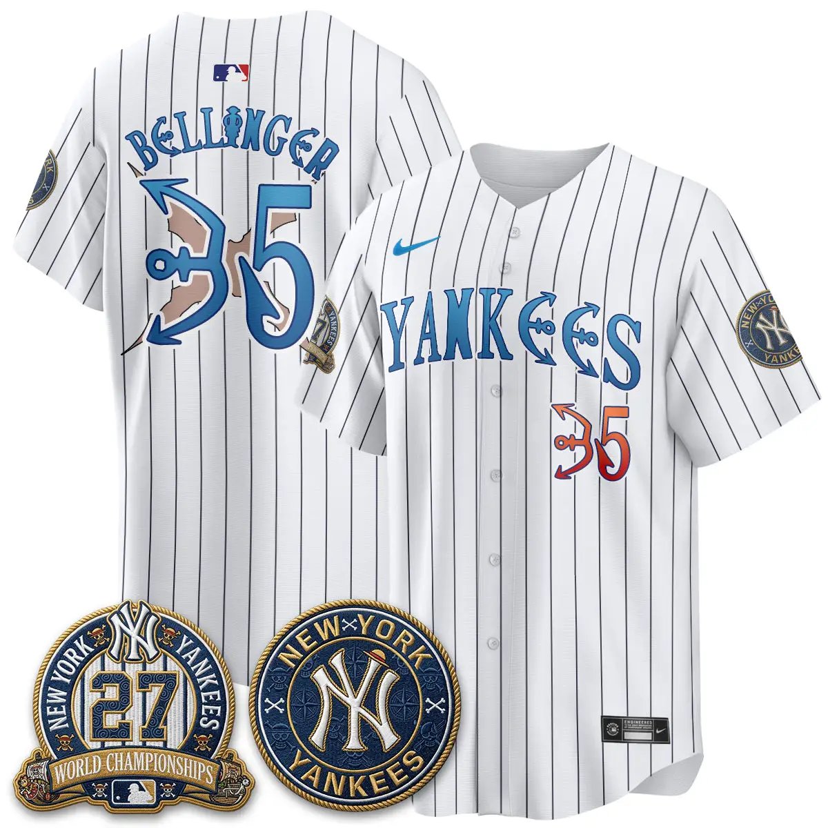 NYY x Japanese Cartoon Limited Jersey - Stitched by New York Yankees