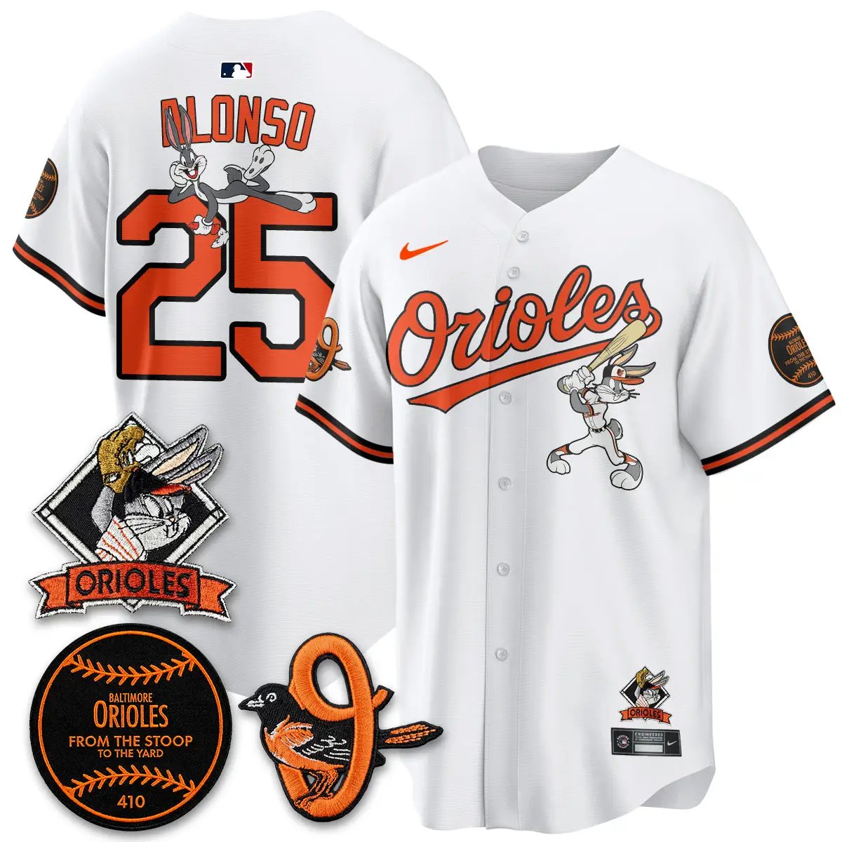 BAL x Bunny Vapor Premier Limited Jersey - Stitched by Baltimore Orioles