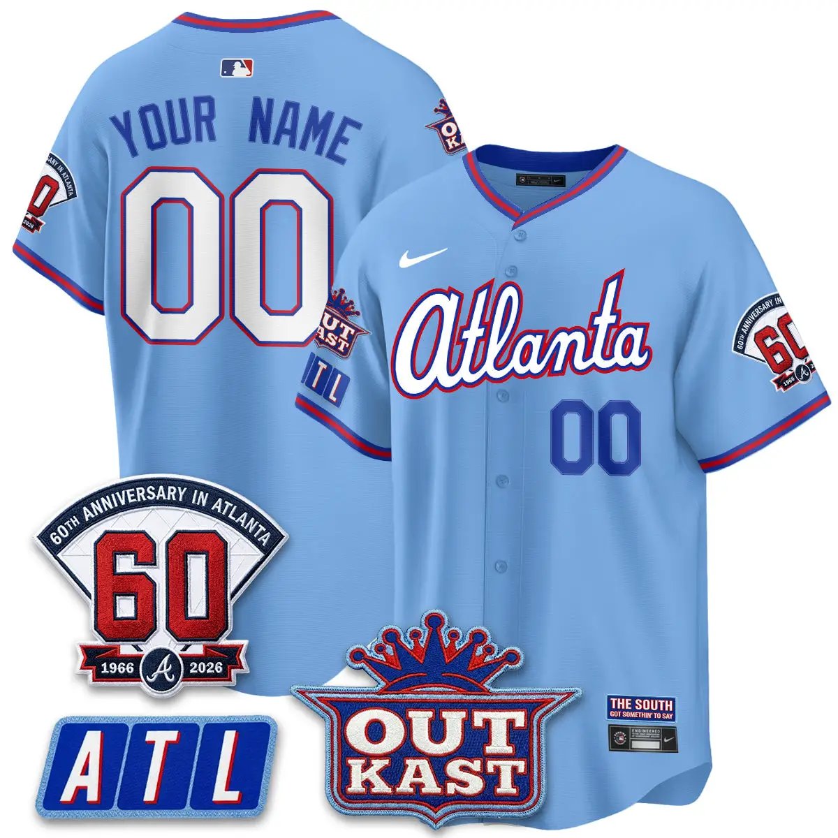 ATL 2026 City Connect Vapor Limited Custom Jersey - All Stitched V3 by Atlanta Braves