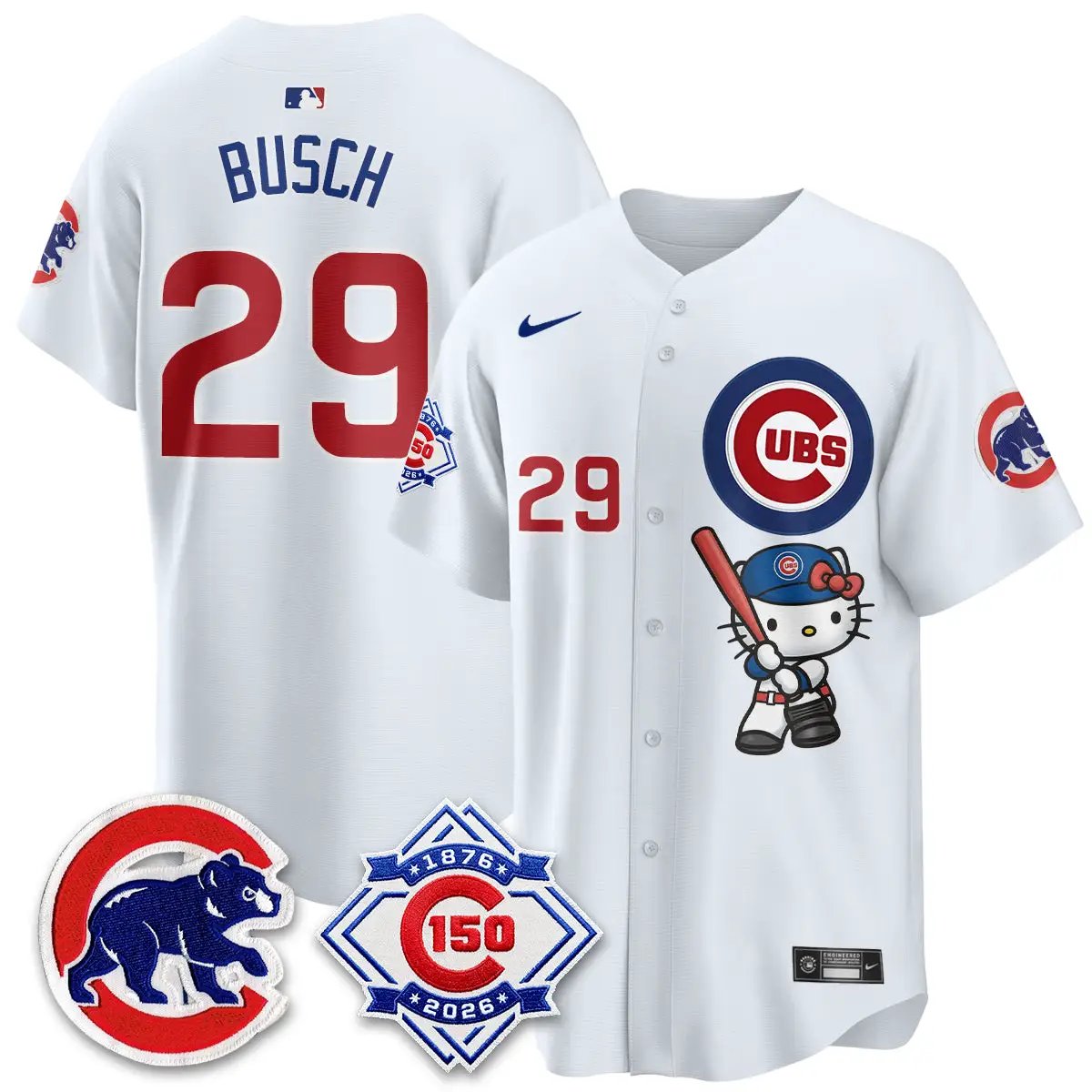 Chicago Cubs x Meow KT Vapor Premier Limited Jersey - All Stitched by Chicago Cubs