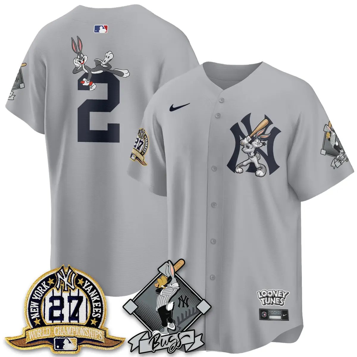 NYY Bunny Vapor Limited Jersey V2- Stitched by New York Yankees