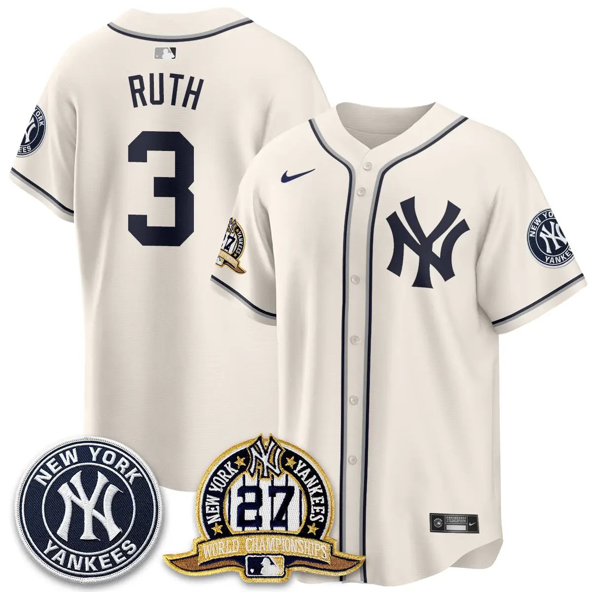 New York Yankees 2026 Black Out Style Vapor Limited Jersey - All Stitched by New York Yankees