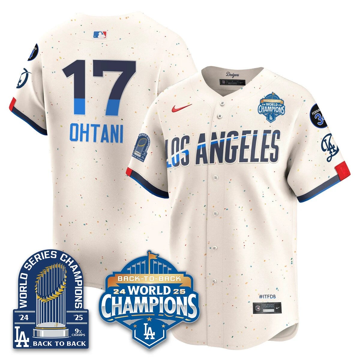 LAD Alternate Vapor Limited Jersey - 9x Champs - All Stitched by Los Angeles Dodgers
