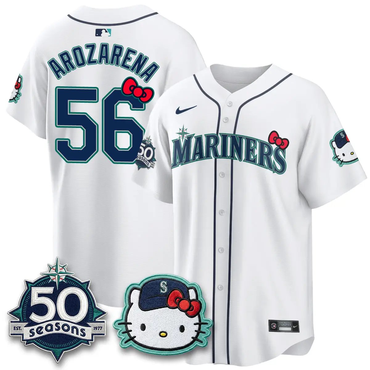 SEA x Meow KT Night Limited Jersey - All Stitched by Seattle Mariners