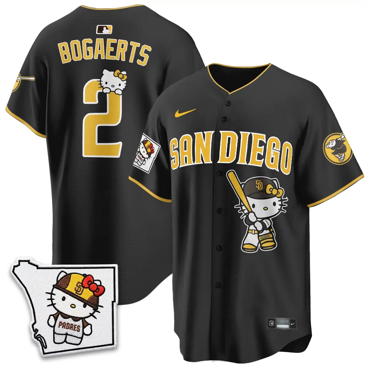 San Diego Padres x Meow KT Vapor Limited Jersey - All Stitched V2 by San Diego Padres