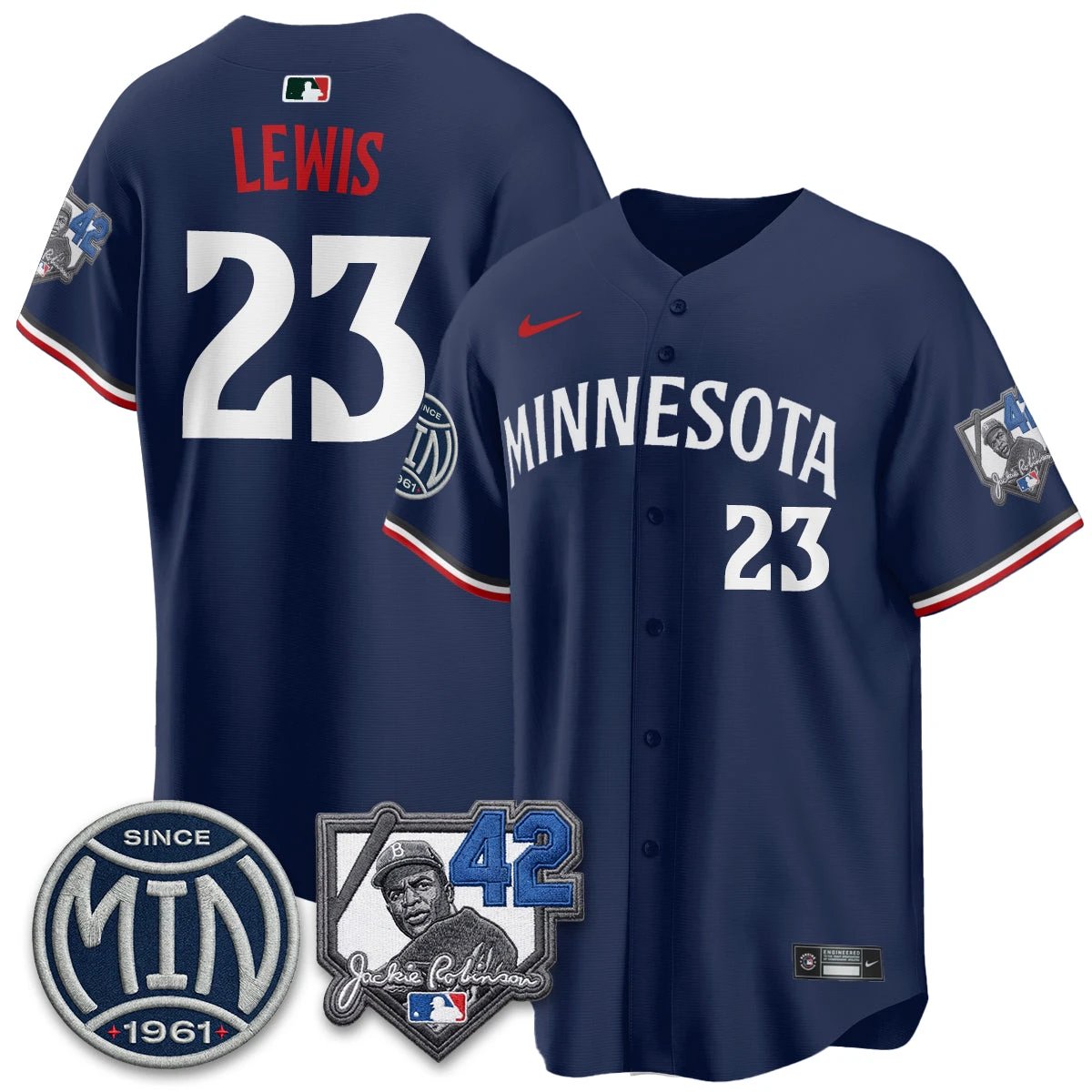 Minnesota Twins 2026 Jackie Robinson Day Vapor Limited Jersey - All Stitched by Minnesota Twins