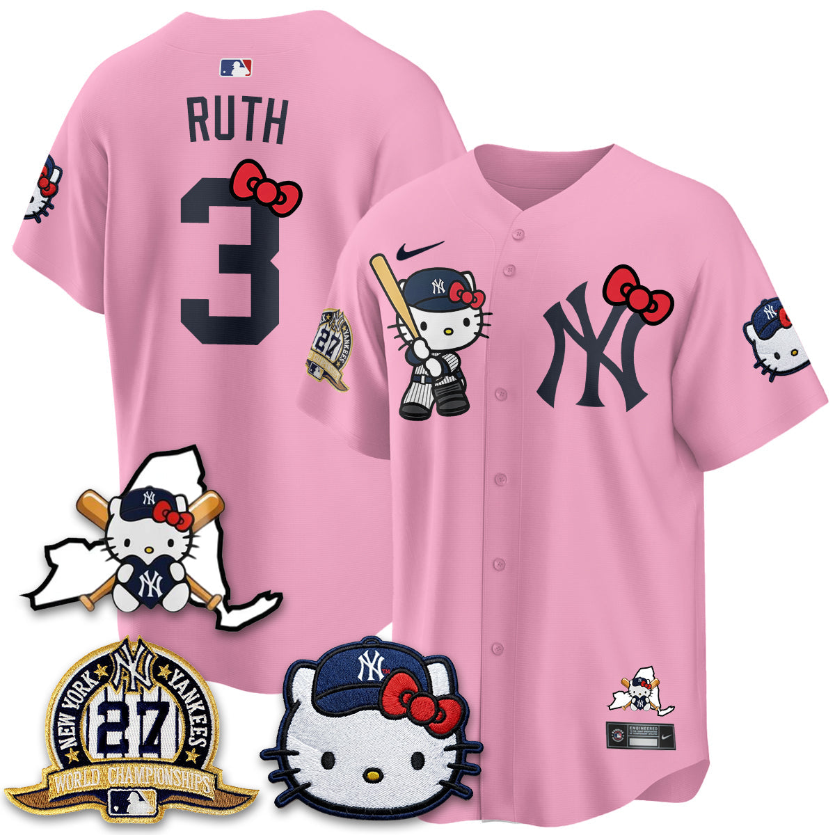 NYY Meow KT 2026 Vapor Limited Jersey - All Stitched by New York Yankees