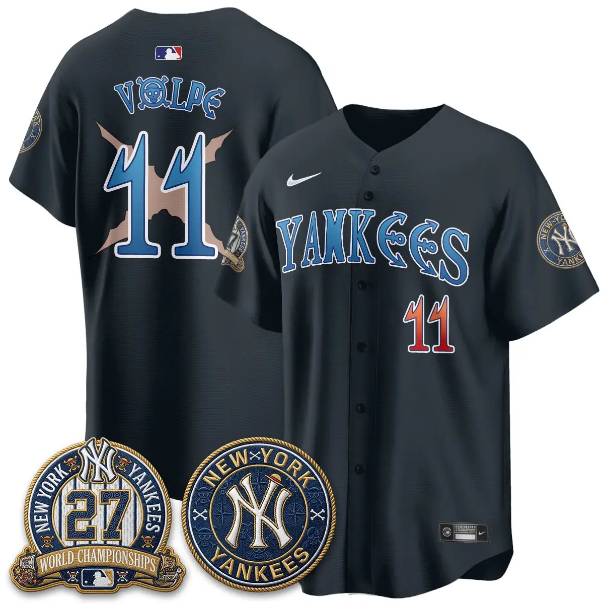 NYY x Japanese Cartoon Limited Jersey - Stitched by New York Yankees