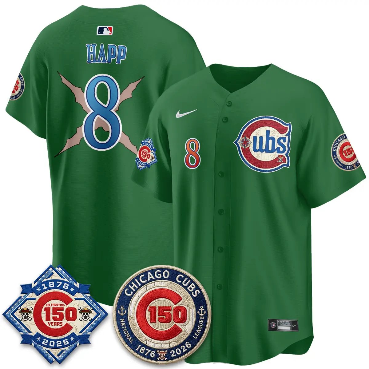 CHC x Japanese Cartoon Limited Jersey - Stitched by Chicago Cubs