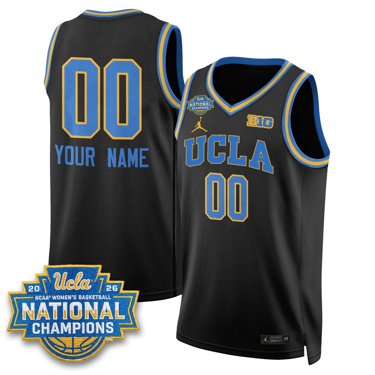 UCLA Women's Basketball National Champion 2026 Gear Limited Custom Jersey - All Stitched by UCLA