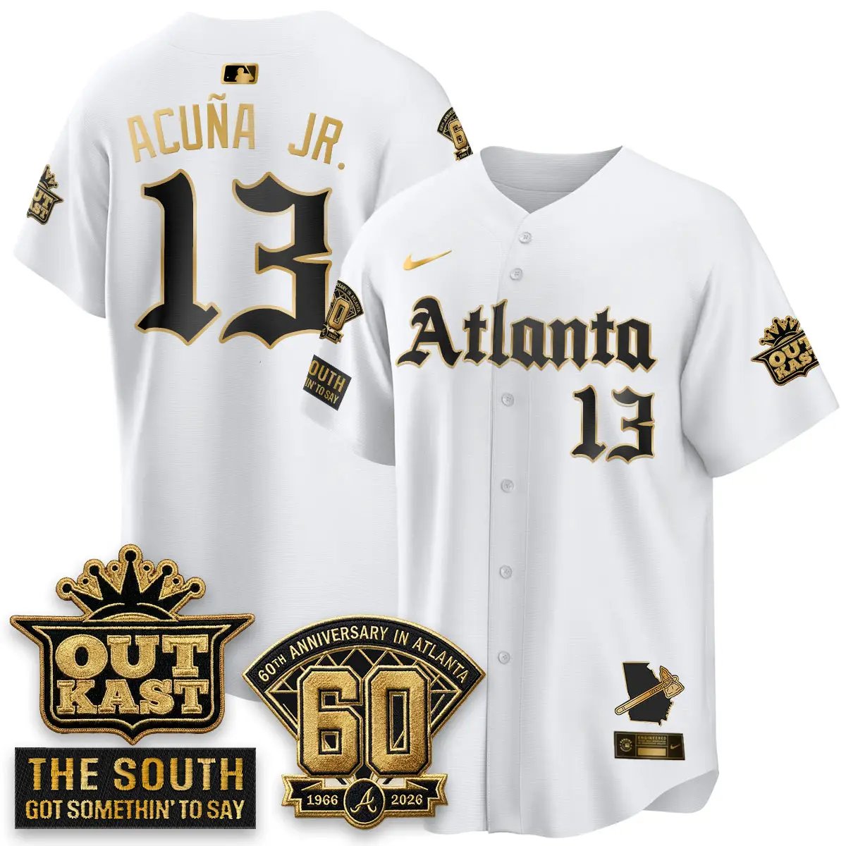 Atlanta Braves 2026 Gothic Edition Vapor Limited Jersey - All Stitched by Atlanta Braves