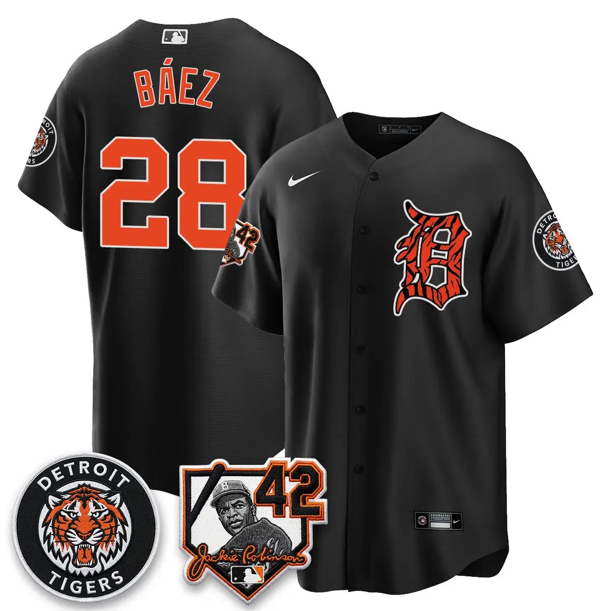 Detroit Tigers 2026 Jackie Robinson Day Vapor Limited Jersey - All Stitched by Detroit Tigers