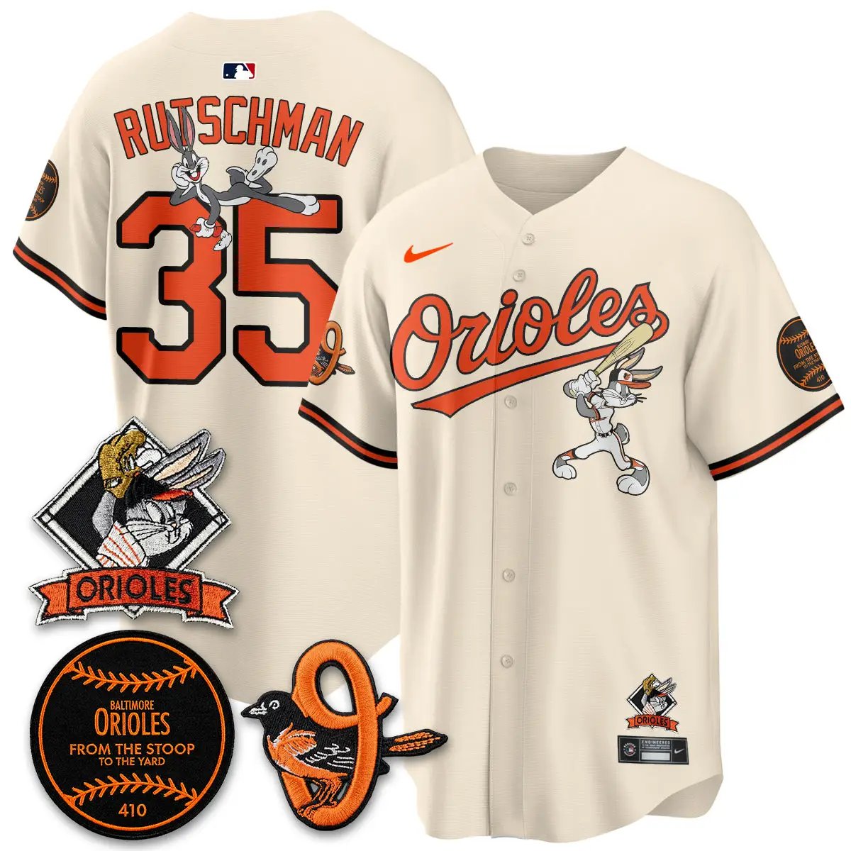 BAL x Bunny Vapor Premier Limited Jersey - Stitched by Baltimore Orioles